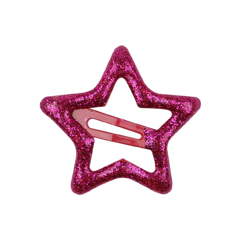 Wholesale Children's Broken Hair Candy Color Five-pointed Star Hair Clip